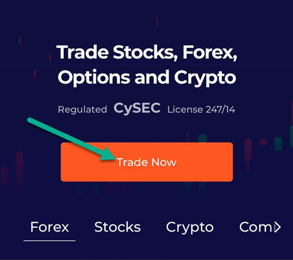 IqBroker - start trade after registration