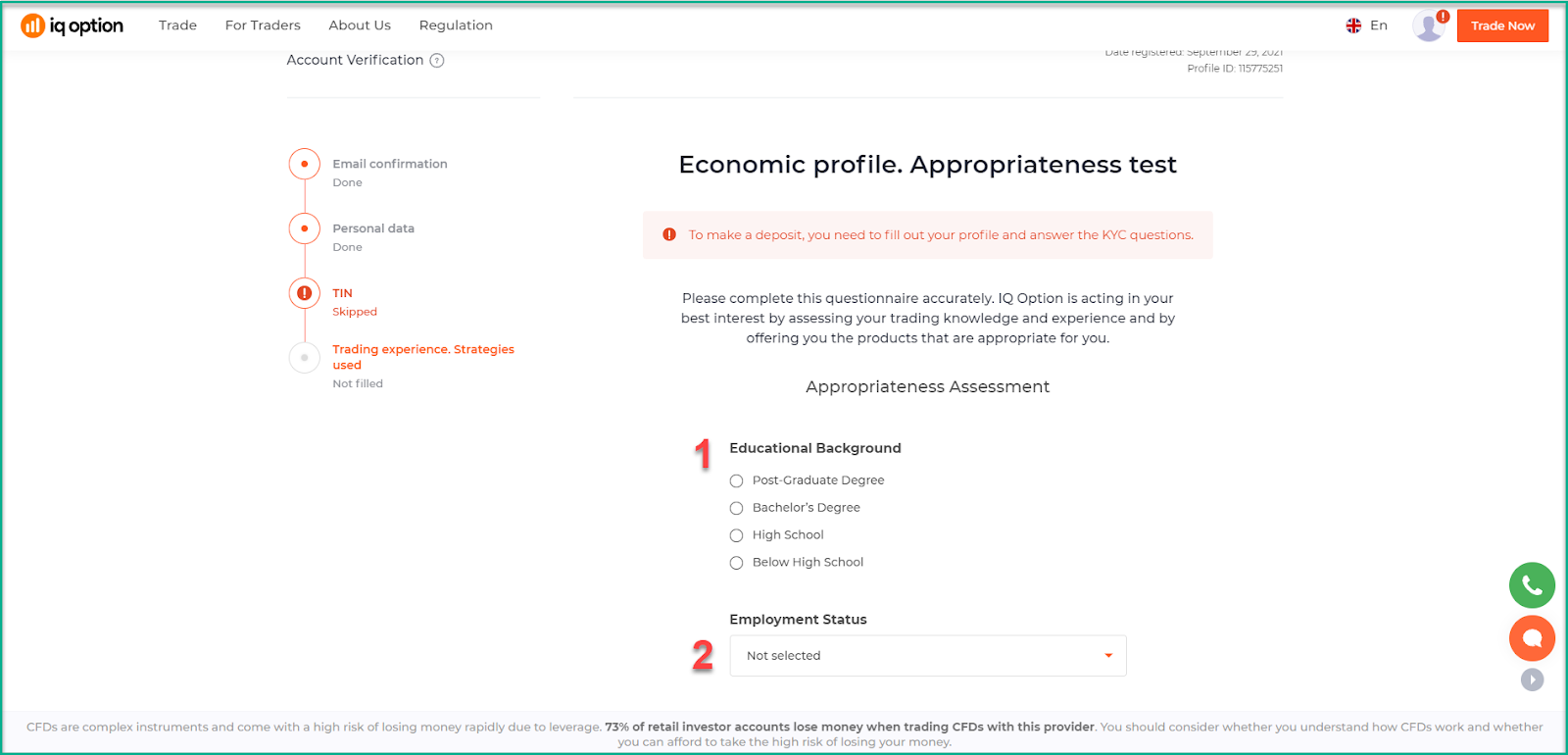 IqBroker Appropriateness Assessment