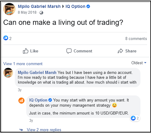 IqBroker Facebook Comment