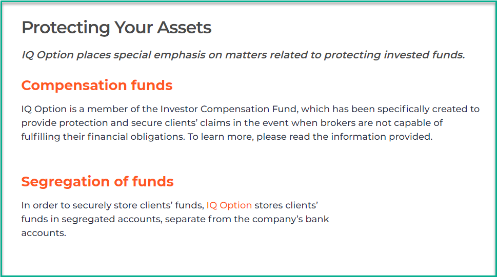 IqBroker Protection assets