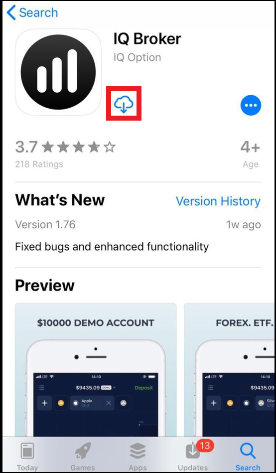 IqBroker iOS App Download